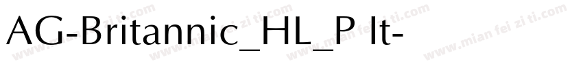 AG-Britannic_HL_P It字体转换